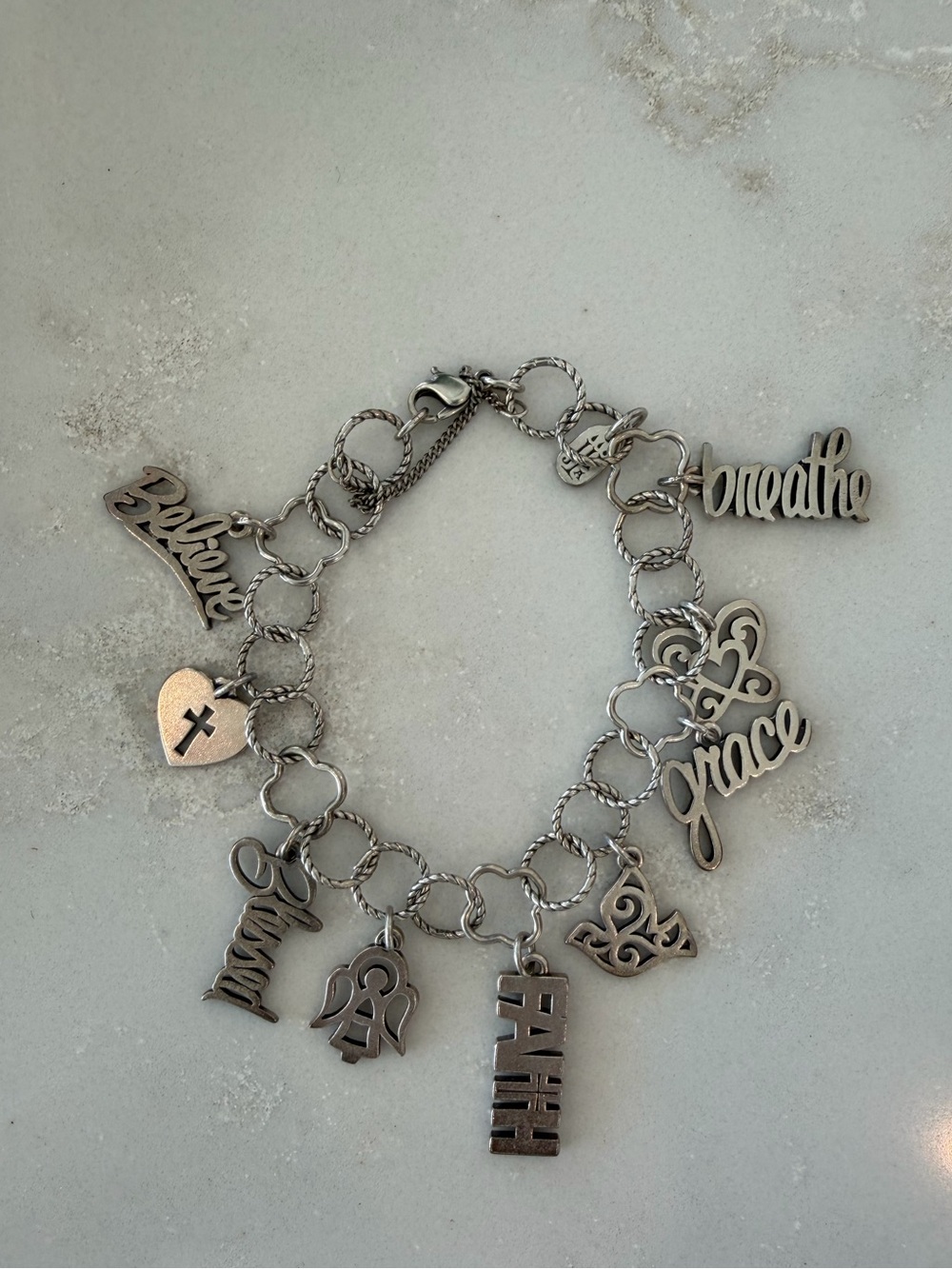 James Avery Christian religious charm bracelet